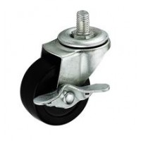 Furniture hardware wholesale cheap all size black rubber wheel caster