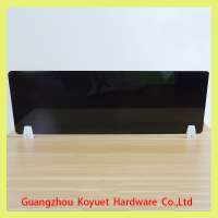 black transparent acrylic sheet with pmma for office desk partition