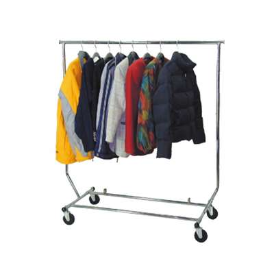 Collaps roll garment rack multifunctional clothes expandable cloth hanging display